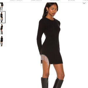 Saylor Size XS Black Long Sleeve Lilley Mini Dress Glam